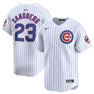 Chicago Cubs #23 Ryne Sandberg White Cool Base Stitched Jersey