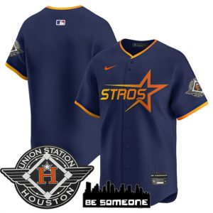 Houston Astros Blank Navy 2025 City Connect Limited Stitched Jersey