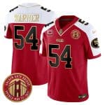 San Francisco 49ers #54 Fred Warner Red F.U.S.E. Golden Gate Bridge With 3-Star C Patch Alternate Vapor Limited Stitched Jersey