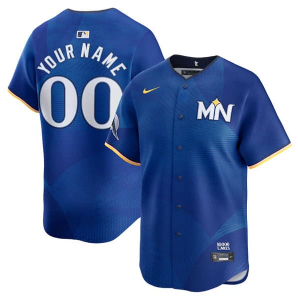 Minnesota Twins Custom Royal 2024 City Connect Limited Stitched Jersey