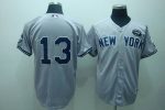 Yankees #13 Alex Rodriguez Grey GMS The Boss Stitched Jersey