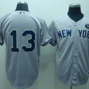 Yankees #13 Alex Rodriguez Grey GMS The Boss Stitched Jersey