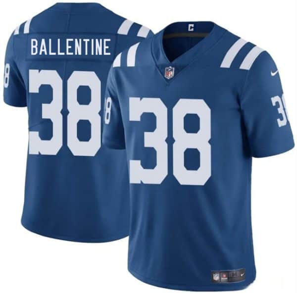 Indianapolis Colts #38 Corey Ballentine Blue 2025 Vapor Limited Stitched Jersey