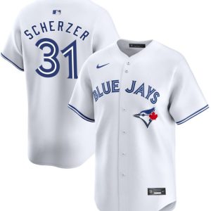 Toronto Blue Jays #31 Max Scherzer White 2024 Home Limited Stitched Jersey