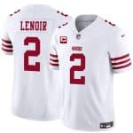 San Francisco 49ers #2 Deommodore Lenoir White 2025 F.U.S.E. With 1-Star C Patch Vapor Untouchable Limited Stitched Jersey