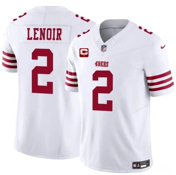 San Francisco 49ers #2 Deommodore Lenoir White 2025 F.U.S.E. With 1-Star C Patch Vapor Untouchable Limited Stitched Jersey