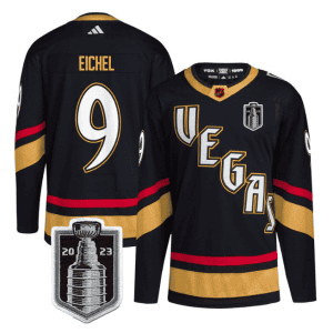 Vegas Golden Knights #9 Jack Eichel Black 2023 Stanley Cup Final Stitched Jersey