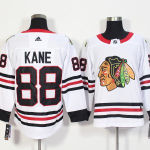 Chicago Blackhawks #88 Patrick Kane White Stitched Adidas Jersey