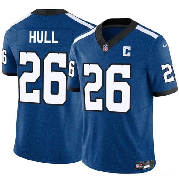 Indianapolis Colts #26 Evan Hull Blue 2024 F.U.S.E. Throwback Vapor Limited Stitched Jersey