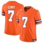 Denver Broncos #7 John Elway Orange F.U.S.E. Mile High Collection 1977 Throwback Vapor Limited Stitched Jersey