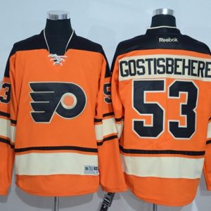 Flyers #53 Shayne Gostisbehere Orange Alternate Stitched Jersey