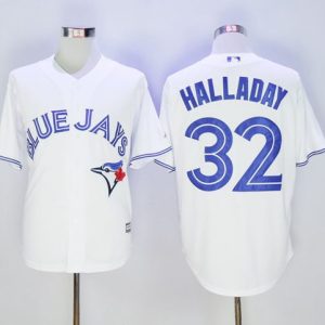 Blue Jays #32 Roy Halladay White New Cool Base Stitched Jersey