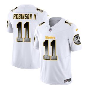 Pittsburgh Steelers #11 Allen Robinson II White 2023 F.U.S.E. Smoke Vapor Untouchable Limited Stitched Jersey