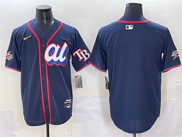 American League Tampa Bay Rays Blank Navy 2025 All-Star Edition Limited Stitched Jersey