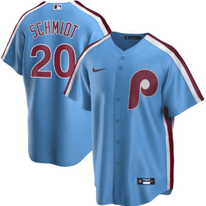 Philadelphia Phillies Blue #20 Mike Schmidt Cool Base Stitched Jersey