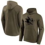 San Jose Sharks Khaki Iconic Preferred Logo Graphic Hoodie