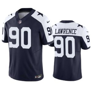 Dallas Cowboys #90 Demarcus Lawrence Navy 2023 F.U.S.E. Vapor Limited Stitched Jersey
