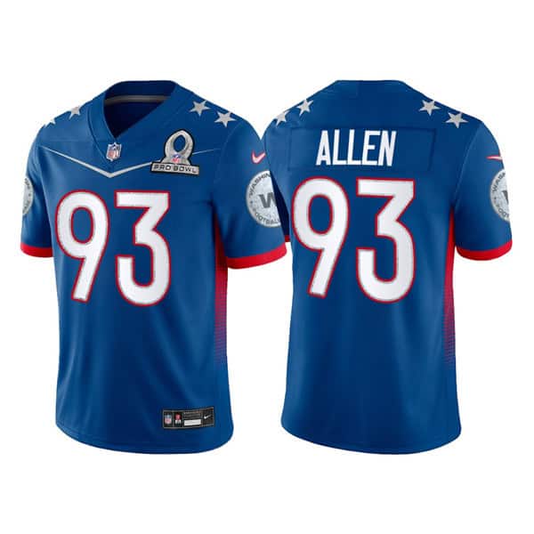 Washington Football Team #93 Jonathan Allen 2022 Royal Pro Bowl Stitched Jersey