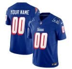 New England Patriots Custom Blue 2023 F.U.S.E. Throwback Limited Stitched Jersey
