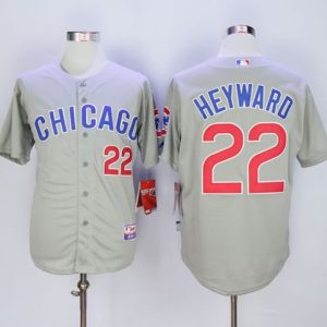 Cubs #22 Jason Heyward Grey Road Cool Base Stitched Jersey