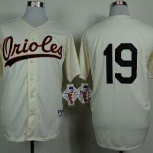 Orioles #19 Chris Davis Cream 1954 Turn Back The Clock Stitched Jersey