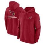 Arizona Cardinals Red Sideline Club Fleece Pullover Hoodie