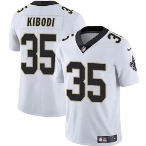 New Orleans Saints #35 Jacob Kibodi White Vapor Limited Stitched Jersey