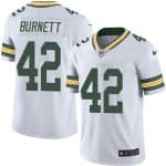 Packers #42 Morgan Burnett White Stitched Limited Rush Nike Jersey