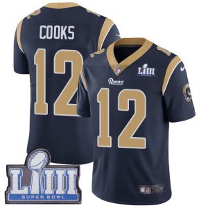 Los Angeles Rams #12 Brandin Cooks Navy Blue Super Bowl LIII Vapor Untouchable Limited Stitched Jersey