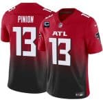 Atlanta Falcons #13 Bradley Pinion Red Black 2025 F.U.S.E With 1-Star C Patch Vapor Untouchable Limited Stitched Jersey
