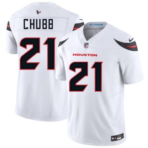 Houston Texans #21 Nick Chubb White 2025 F.U.S.E. Vapor Limited Football Stitched Jersey