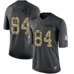 Raiders #84 Antonio Brown Black Salute To Service Limited Stitched Jersey