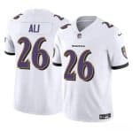 Baltimore Ravens #26 Rasheen Ali White 2025 F.U.S.E. Vapor Limited Football Jersey