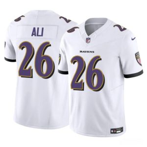 Baltimore Ravens #26 Rasheen Ali White 2025 F.U.S.E. Vapor Limited Football Jersey