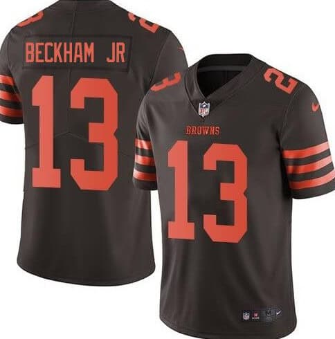 Cleveland Browns #13 Odell Beckham Jr. Brown Color Rush Limited Stitched Jersey