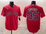 Boston Red Sox #35 Garrett Crochet Red Cool Base Stitched Jersey