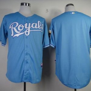 Royals Blank Light Blue Cool Base Stitched Jersey