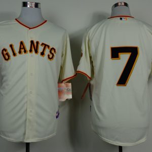 Giants #7 Gregor Blanco Cream Home Cool Base Stitched Jersey