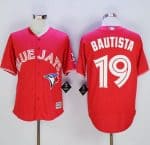 Blue Jays #19 Jose Bautista Red New Cool Base Canada Day Stitched Jersey