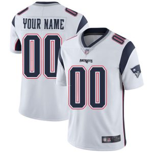 New England Patriots Customized White Team Color Vapor Untouchable Limited Stitched NFL Jersey