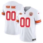 Kansas City Chiefs Custom White 2023 F.U.S.E. With "NKH" Patch Vapor Untouchable Limited Stitched Jersey