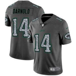 New York Jets #14 Sam Darnold 2019 Gray Fashion Static Limited Stitched Jersey