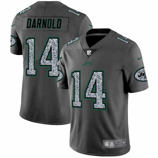 New York Jets #14 Sam Darnold 2019 Gray Fashion Static Limited Stitched Jersey