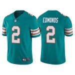 Miami Dolphins #2 Chase Edmonds Aqua Color Rush Limited Stitched Football Jersey