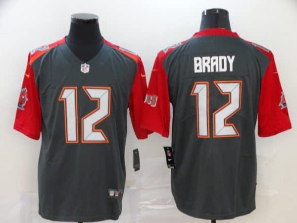 Tampa Bay Buccaneers #12 Tom Brady 2020 Grey Vapor Untouchable Stitched Jersey