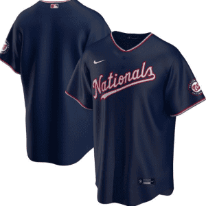 Washington Nationals Navy Cool Base Stitched Jersey