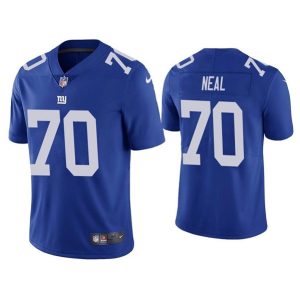 New York Giants #70 Evan Neal Blue Vapor Untouchable Limited Stitched Jersey