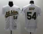 Athletics #54 Sonny Gray White Flexbase Authentic Collection Stitched Jersey