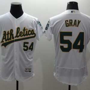 Athletics #54 Sonny Gray White Flexbase Authentic Collection Stitched Jersey