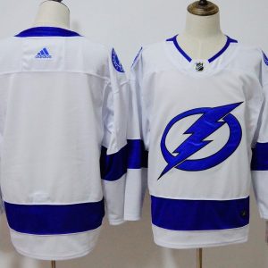 Tampa Bay Lightning White Stitched Adidas Jersey